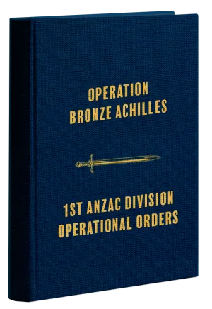 1st ANZAC Division Operational Orders